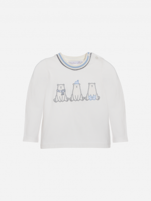 Ecru polar bear sweatshirt