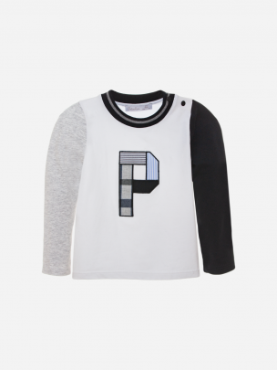 White, grey and marine sweatshirt