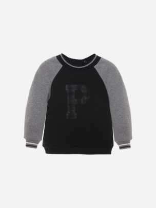 Marine and dark grey sweater