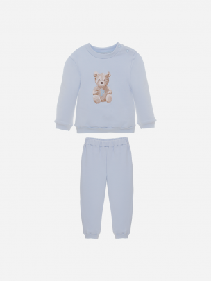 Blue cotton fleece set