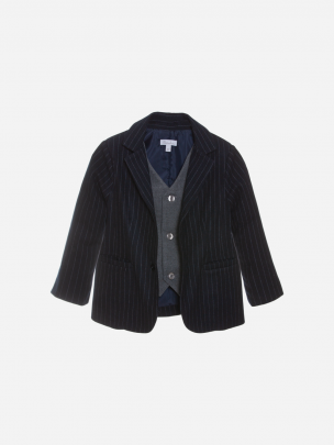 Navy Blue flannel blazer