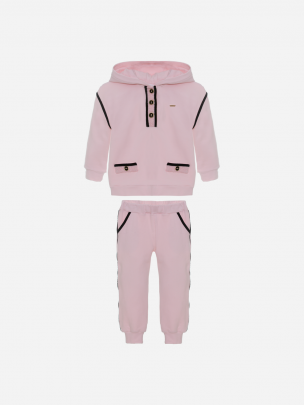 Pink cotton fleece set