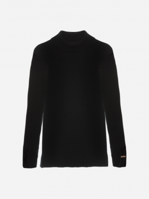 Black knit sweater