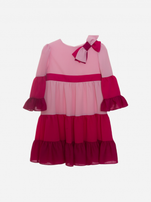 Pink chiffon dress
