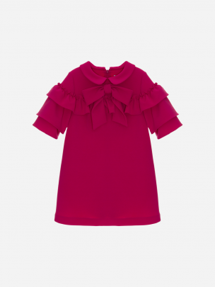 Fuchsia Rose frilly dress