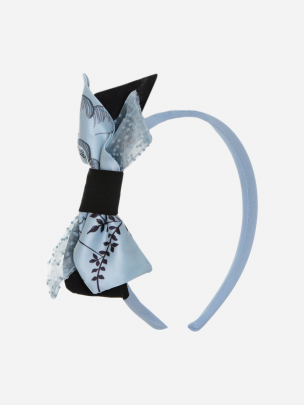 Blue magic print headband