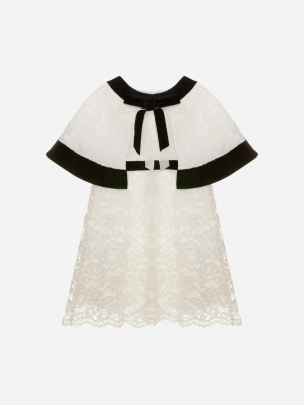 Ecru lace party dress