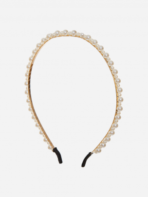 Ecru pearls headband