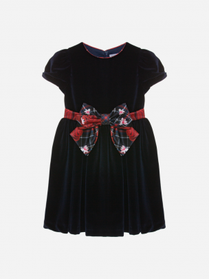 Navy Blue velvet dress