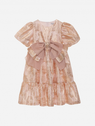 Pink jacquard dress