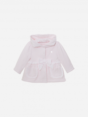 Pink jersey coat
