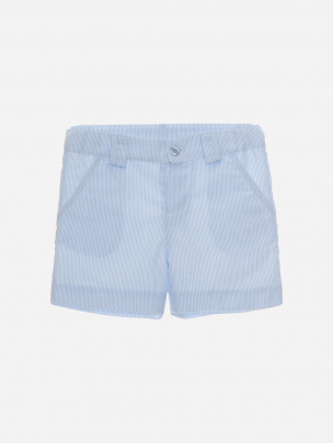 Blue Oxford shorts
