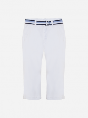 White twill boys pants