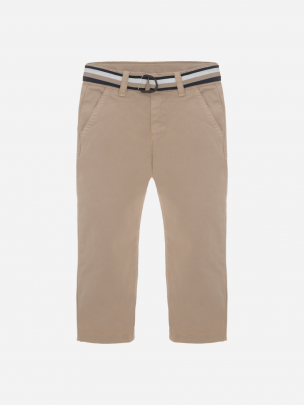Beige twill boys pants