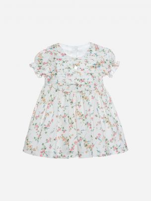 Vestido em estampado botânico liberty